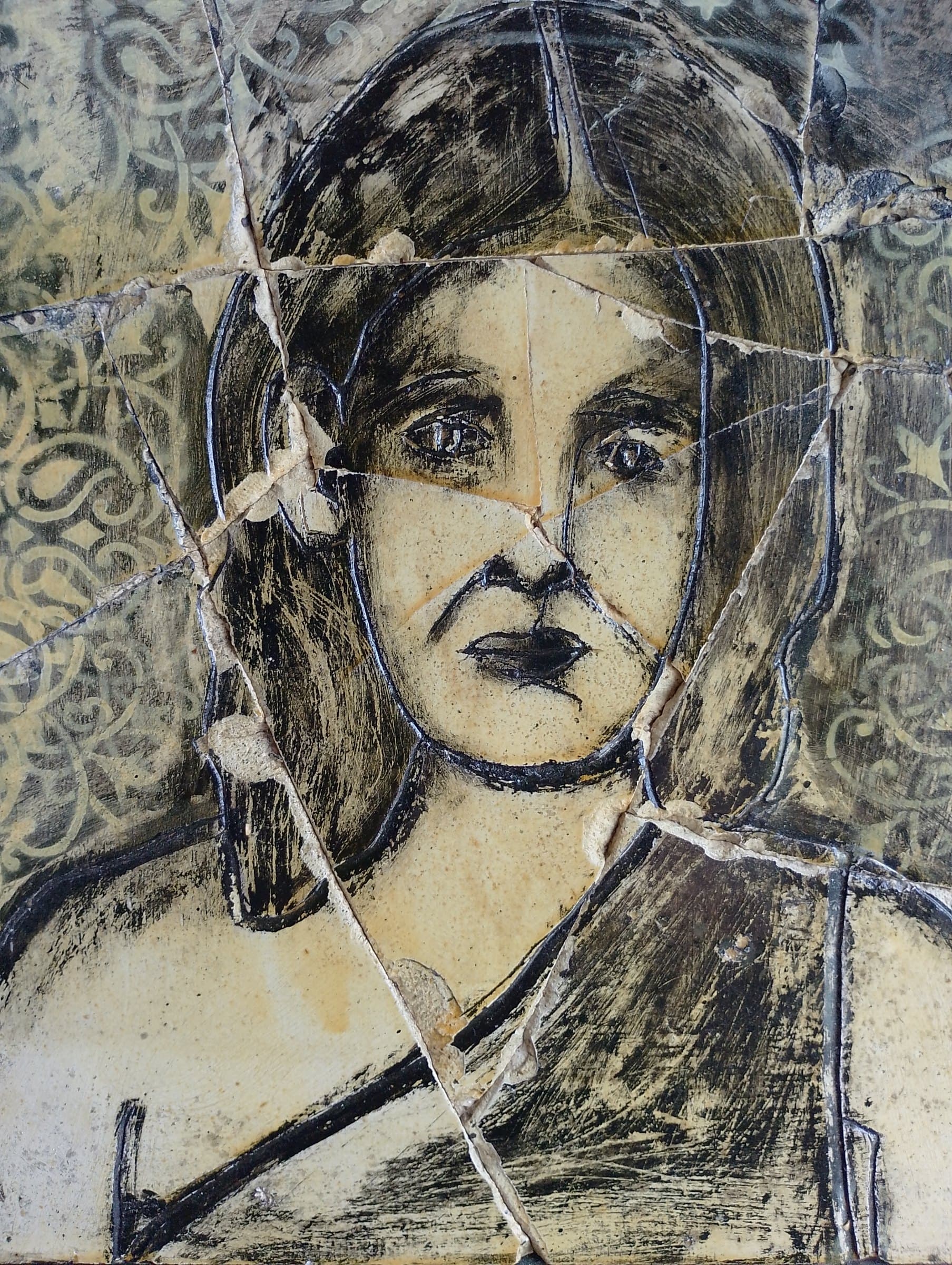 Silenzio resta — Gesso trattato pigmenti by Basil